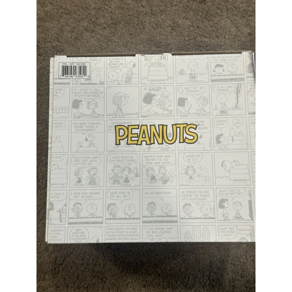 PEANUTS 8 Piece Ceramic Food Storage Bowls w/ Lids Peanuts & Cherries 🍒